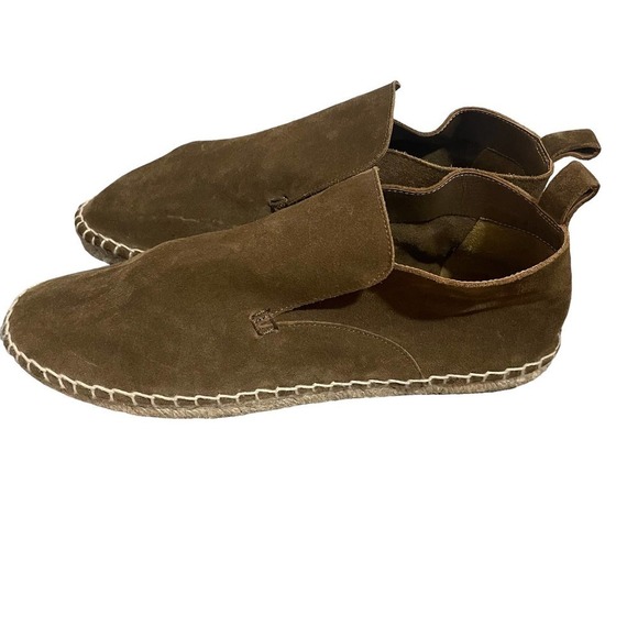 Vince Ronan Suede Leather Slip On Espadrille Loafer - Picture 6 of 15